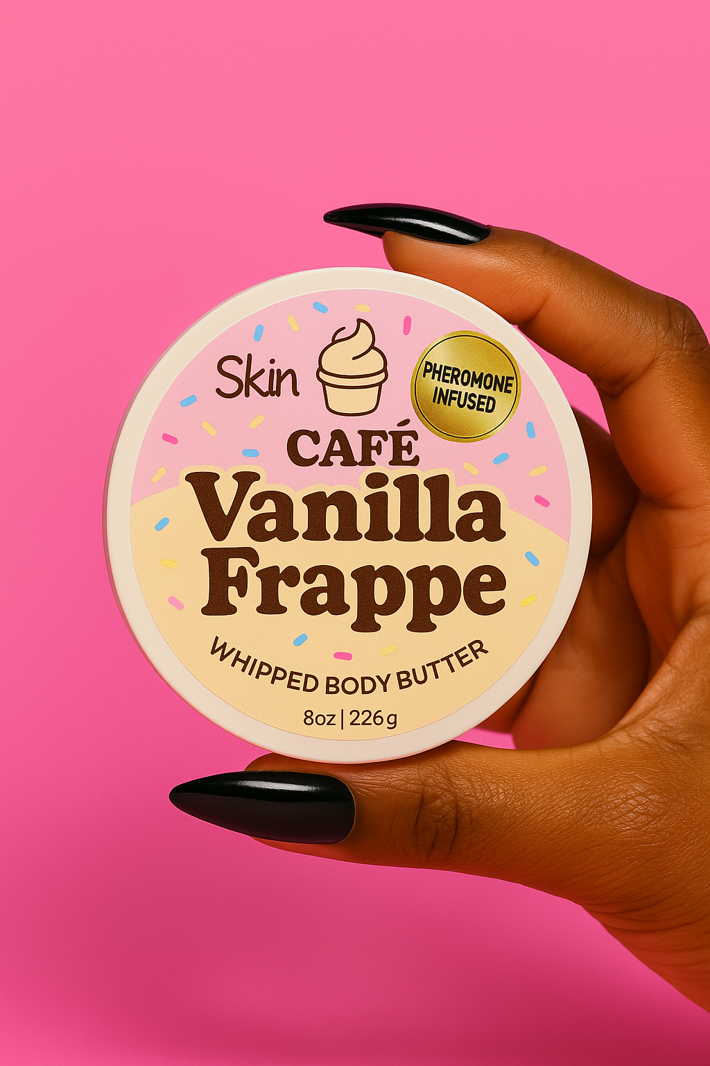 Skin Café: Vanilla FrappeWhipped Body Butter (Pheromone-Infused)